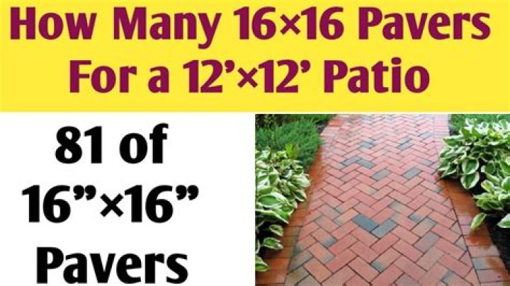 How many pavers do I need for a 12×12 patio?