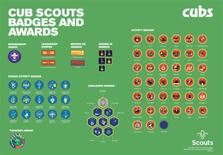 How many Scout badges are there UK?