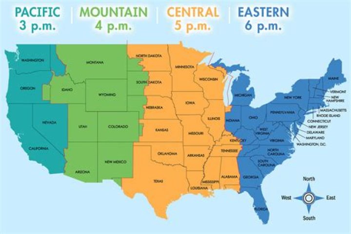How many states are in each time zone?