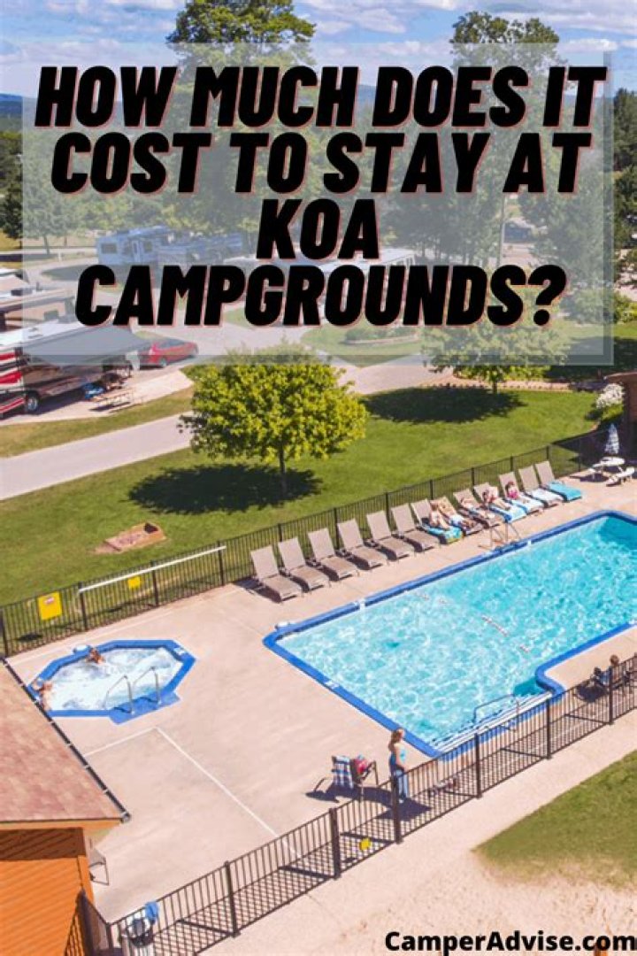 How much does it cost to stay at a KOA campground?