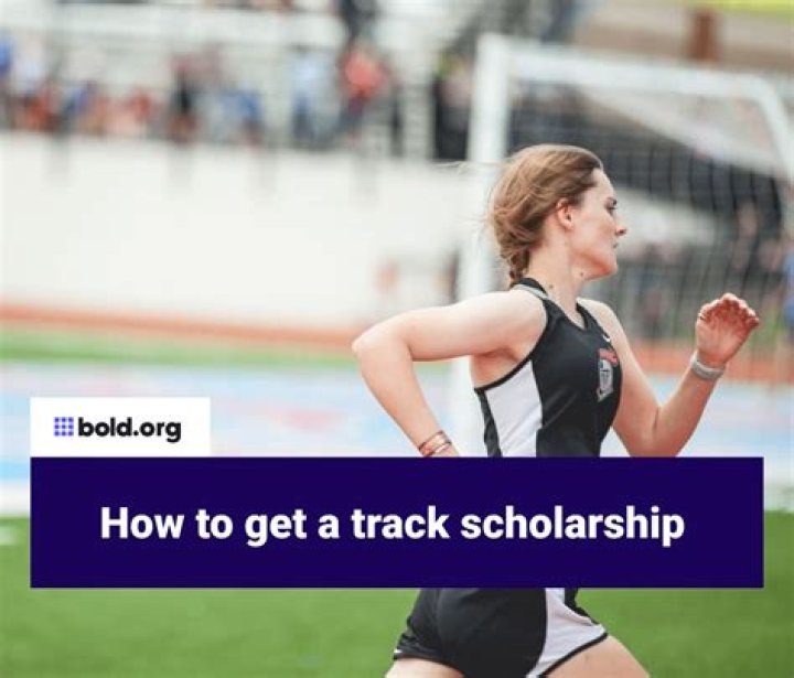 How much is the average track scholarship?