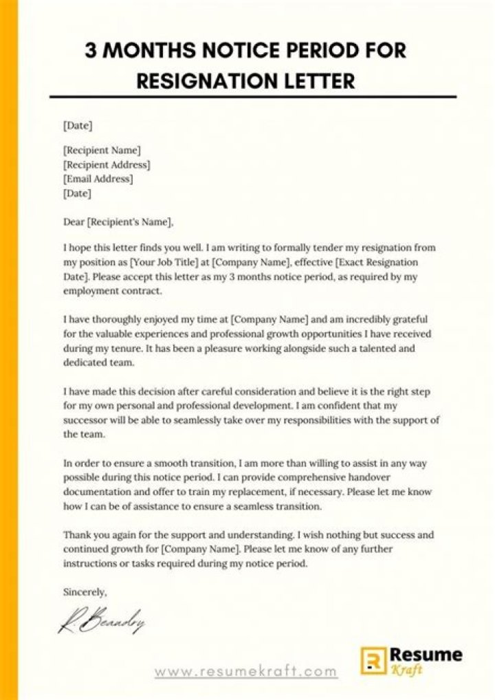 Is 3 month notice period normal?