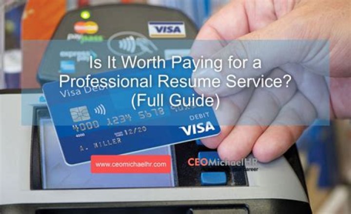 Is it worth paying for a professional resume?