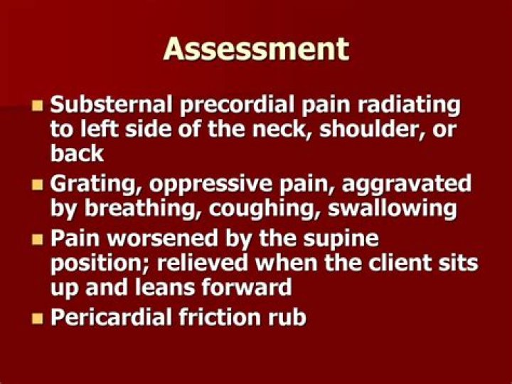 Is precordial pain the same as chest pain?