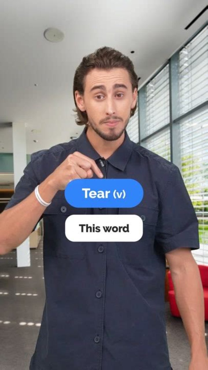 Is the word tear a noun?