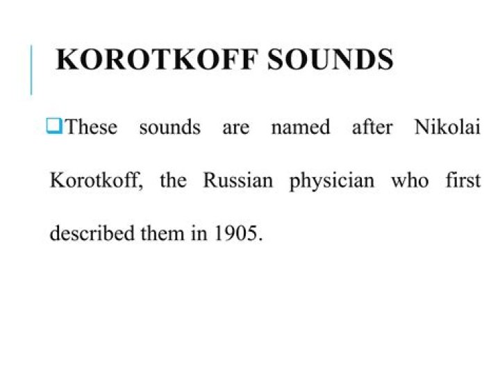 What are Korotkoff sounds and what do they represent?