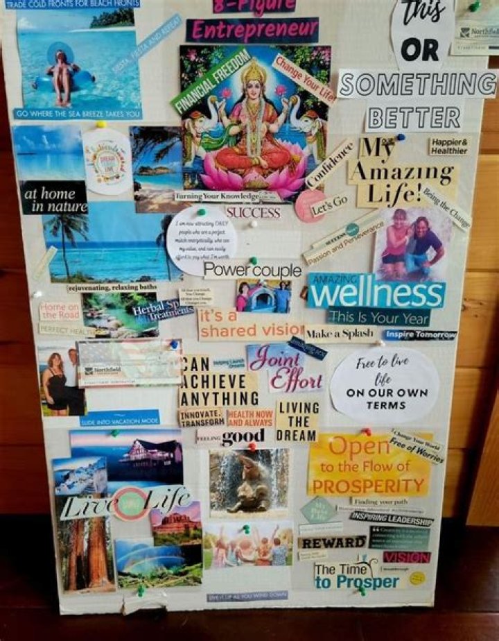 What are some things to put on a vision board?