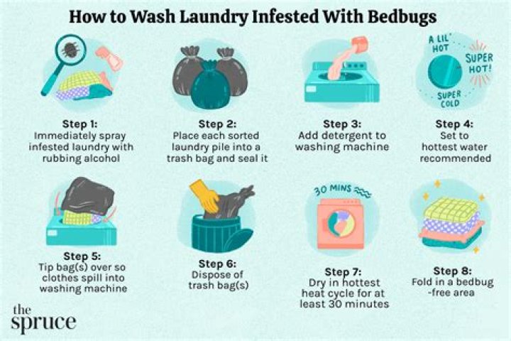 What are the 6 steps in washing clothes?