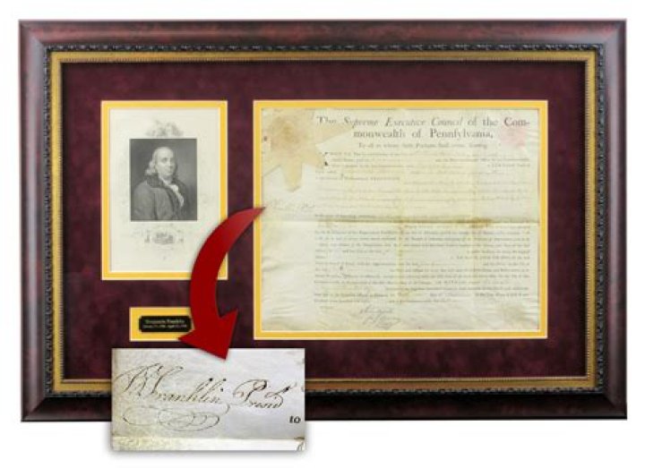 What are the four documents that Benjamin Franklin signed?