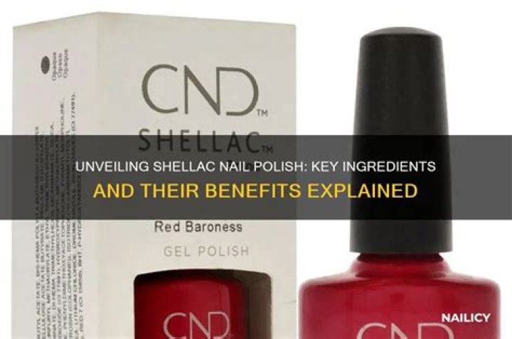 What are the ingredients in shellac nail polish?