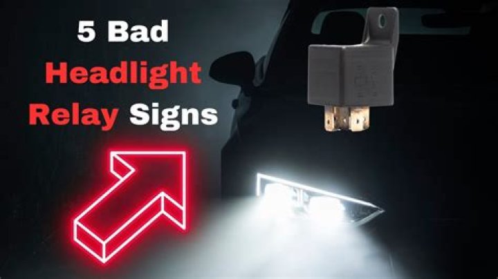 What are the symptoms of a bad headlight relay?