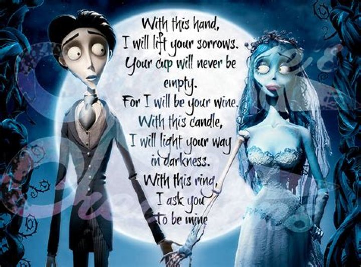 What are the vows from Corpse Bride?