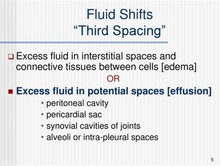 What causes 3rd space fluid?