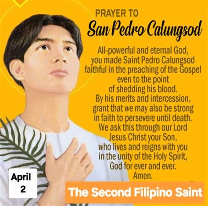 What did Pedro Calungsod do to become a saint?