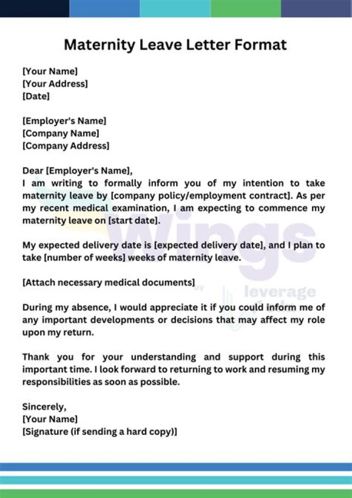 What do I say to my boss on maternity leave?