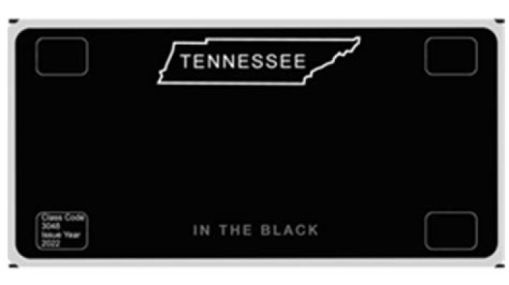 What does a black license plate mean in Texas?