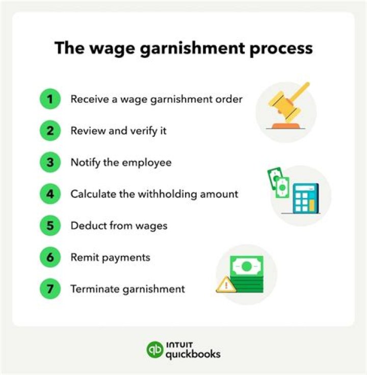 What does garnishment paid to court mean?
