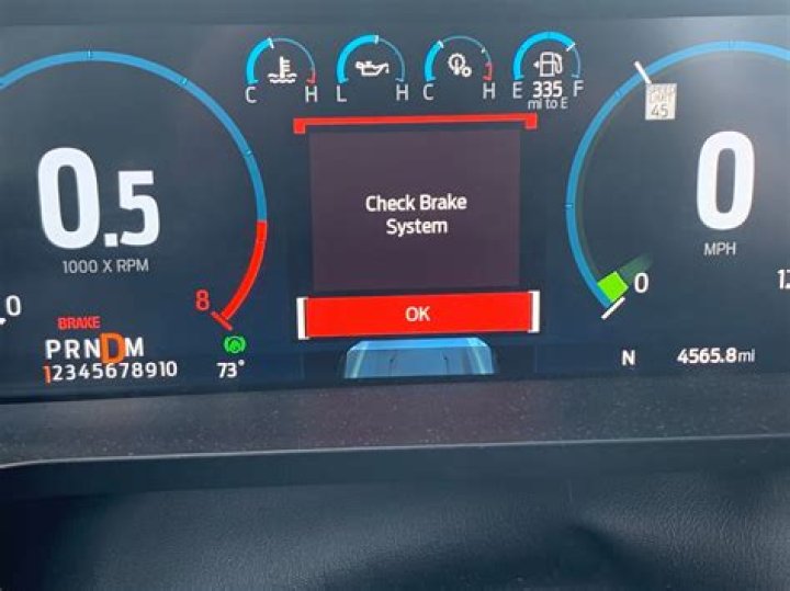 What does it mean when it says check brake system?