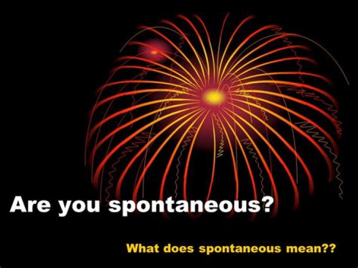 What does spontaneous application mean?