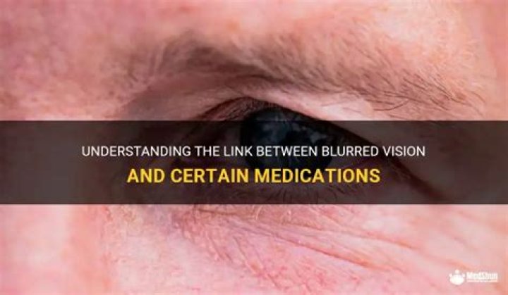 What drug makes your vision blurry?