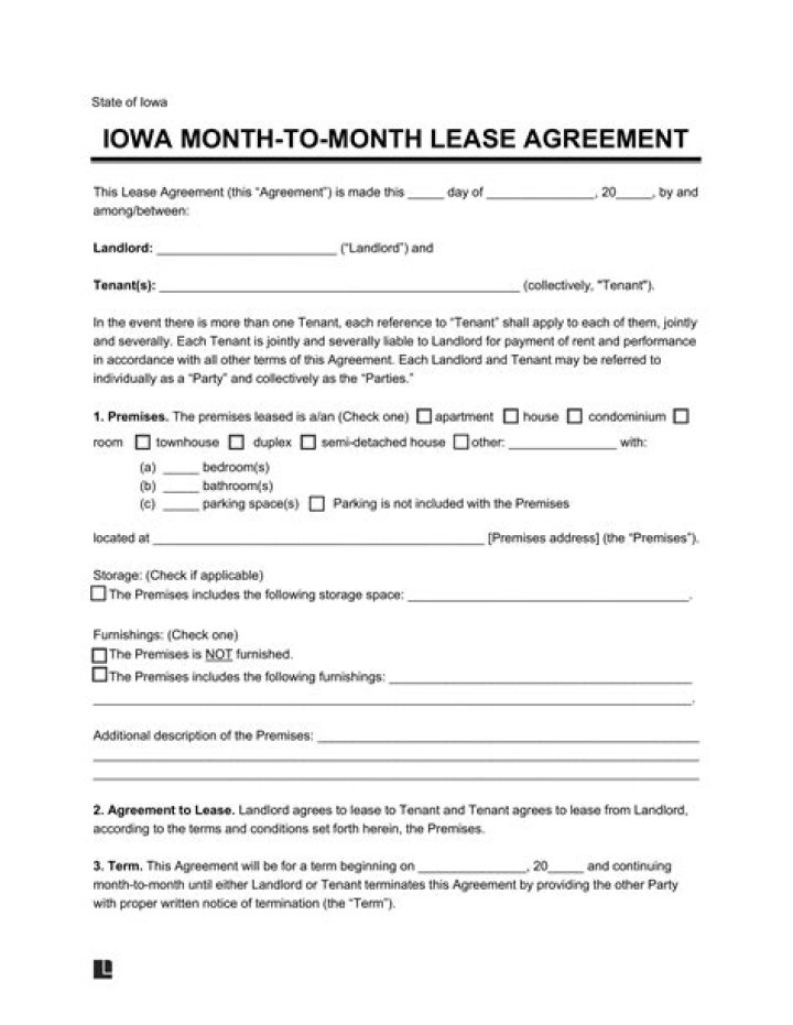 What happens when a lease goes month to month?