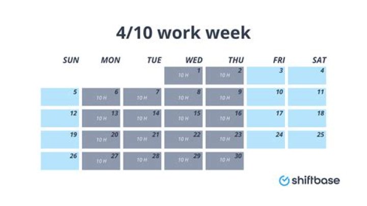 What is a 4/10 work schedule?