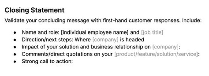 What is a good closing statement in an interview?