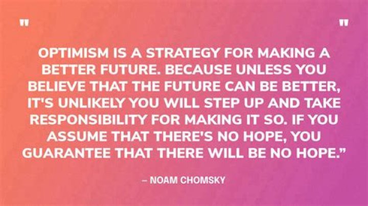 What is a quote for optimism?