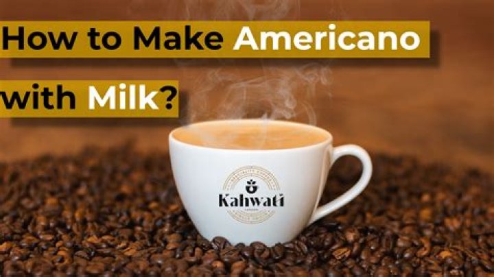 What is an americano with milk?