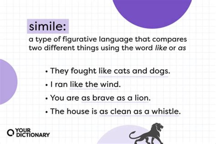 What is an example of simile?