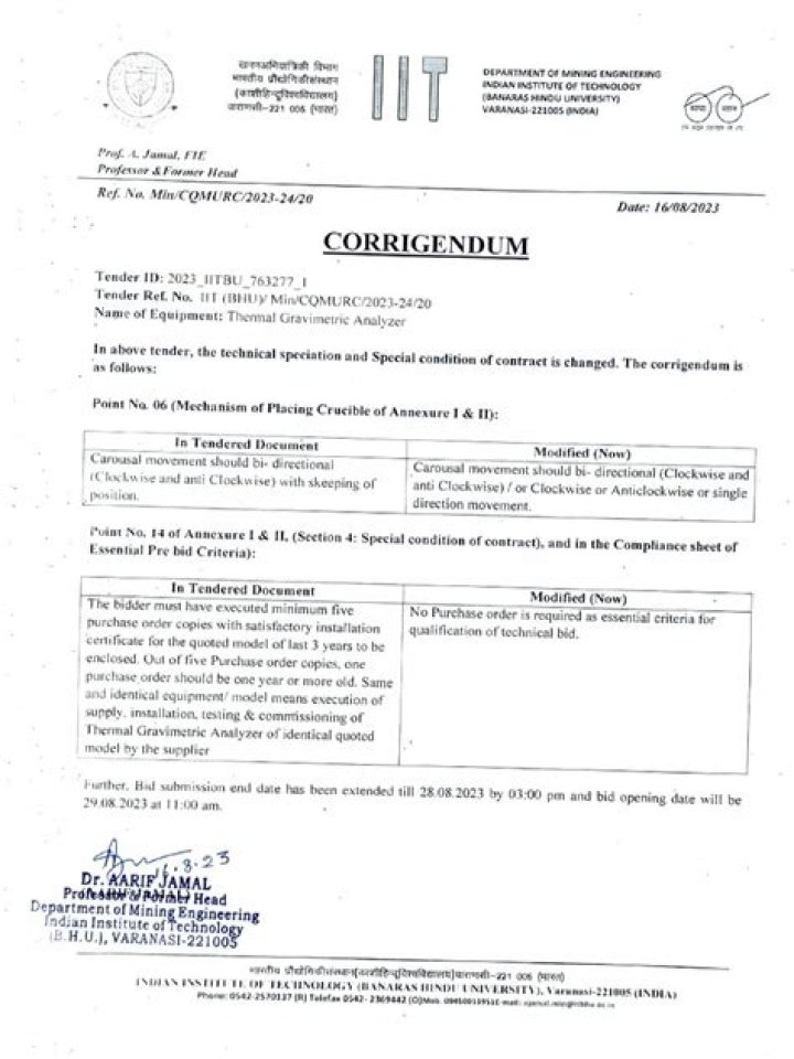 What is Corrigendum to notification 31/2015-2020?