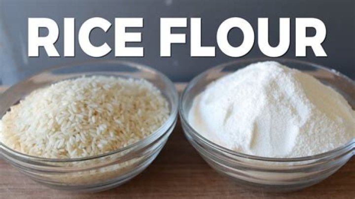 What is ground rice flour?