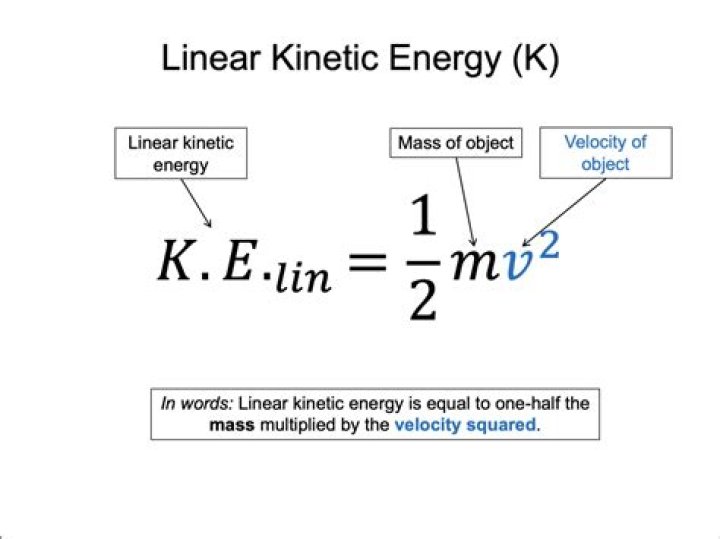 What is kinetic energy formula?