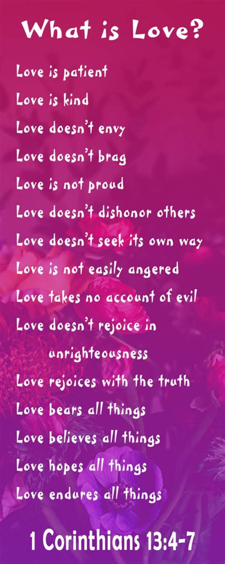 What is love according to the Bible?