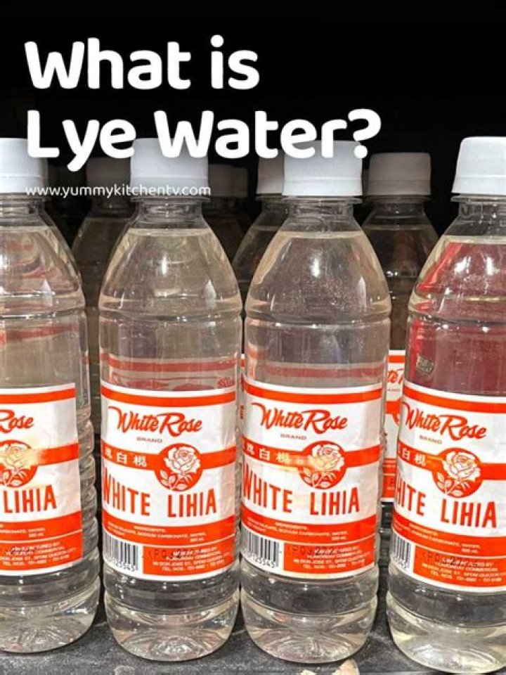 What is lye water mixture?