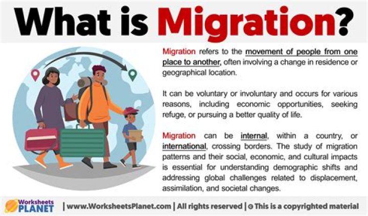 What is migration and define the terms related to it?