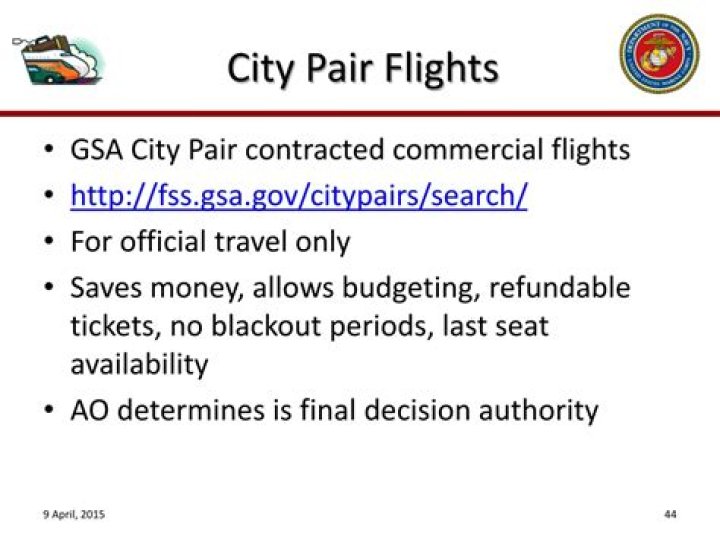 What is one advantage of the GSA City Pair flights?