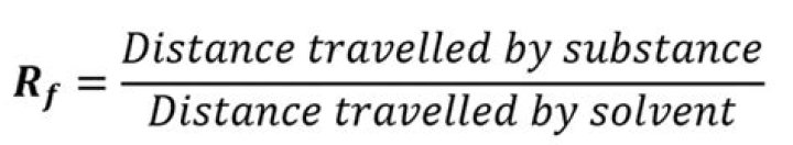 What is Rf value formula?