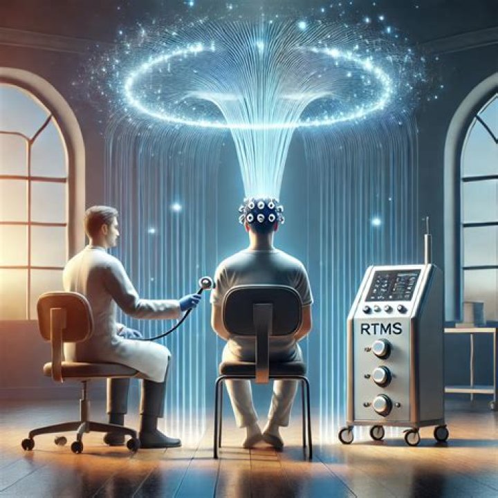 What is rTMS treatment for depression?