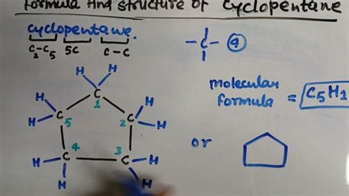 What is skeletal formula for cyclopentane?