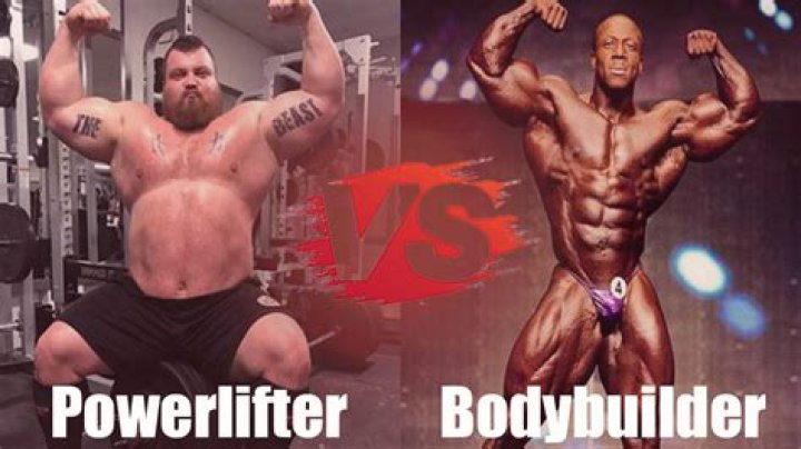 What is the difference between a bodybuilder and a strongman?