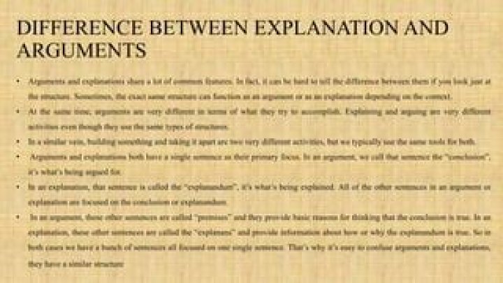 What is the difference between explanandum and explanans?