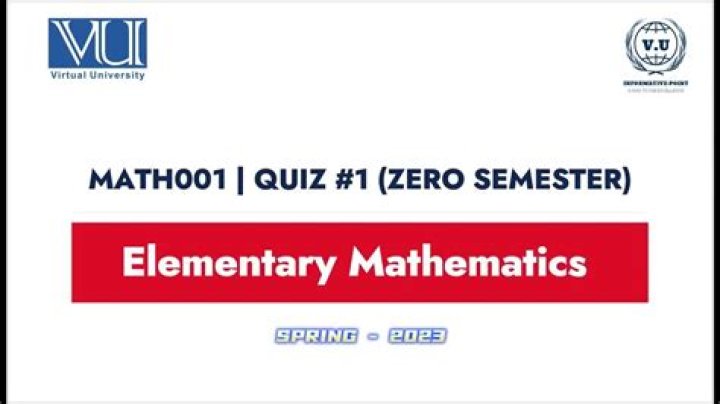 What is the first in math?