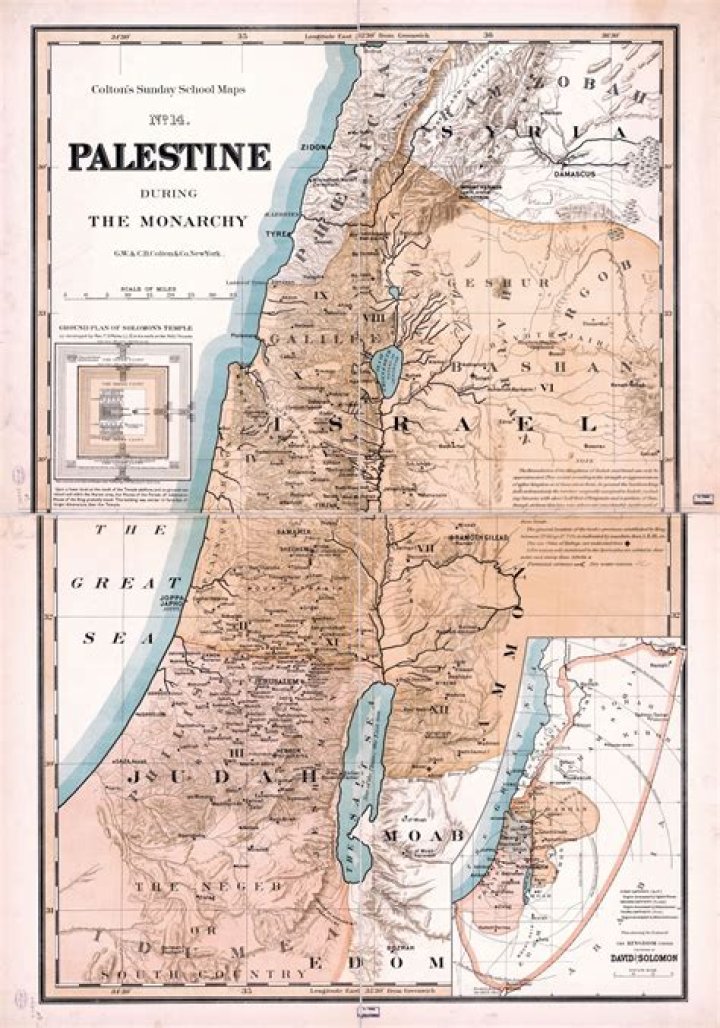 What is the oldest map of Palestine?