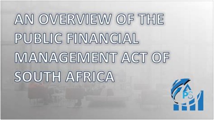 What is the purpose of the Public Finance Management Act 1 of 1999?