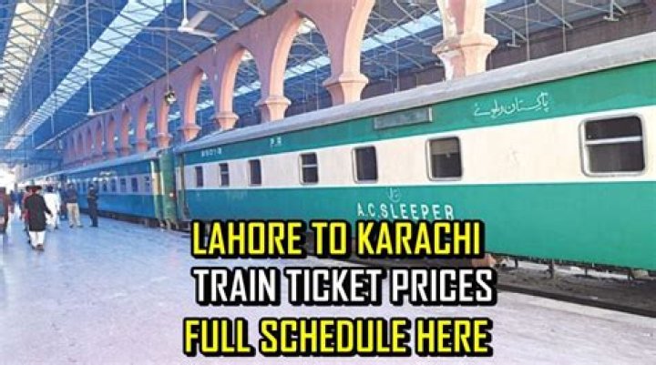 What is the ticket price of Lahore to Karachi?