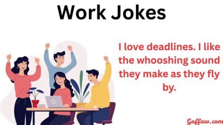 What makes a good joke for work?