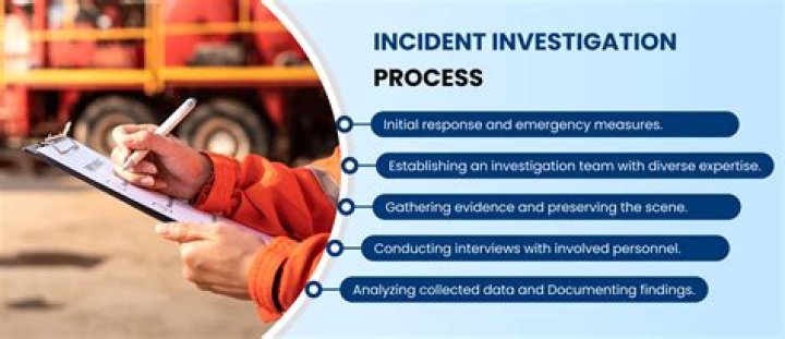 What should be included in incident investigation procedures?