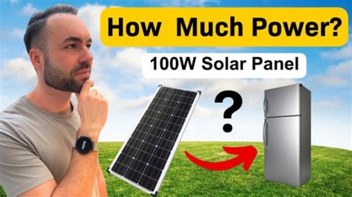 What size is a 100W solar panel?