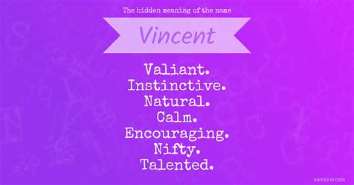 What the name Vincent means?